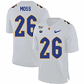 Pittsburgh Panthers 26 Chawntez Moss White 150th Anniversary Patch Nike College Football Jersey Dzhi,baseball caps,new era cap wholesale,wholesale hats